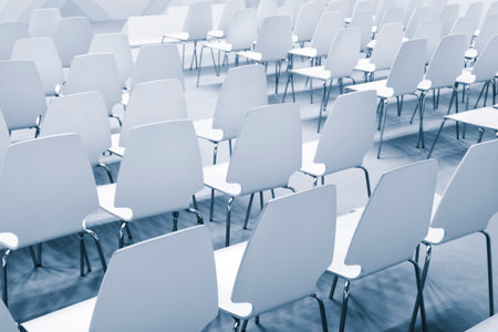 interior of modern conference hall. Chairs in the conference roomの写真素材