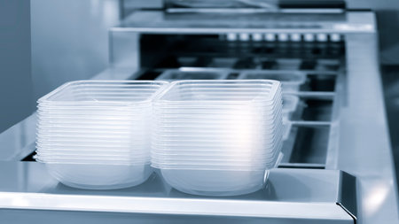Conveyor Belt Food.Factory for the production of food. Production line with packaging. Food products...