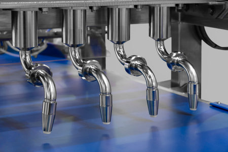 industrial production of bakery products on an assembly line - technology and machinery in the food...