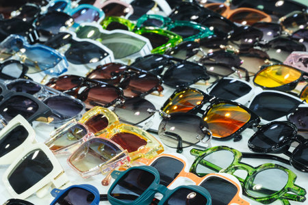 glasses, decoration, sunglasses, women's glasses, beautiful glasses in the marketの写真素材