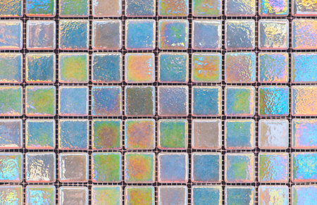 Colorful tiled wall as background, template, page or web banner