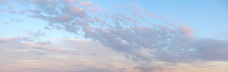 Panoramic landscape of bright red orange sunrise sunset as texture background as template, page or...