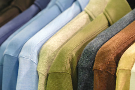 multicolor clothing in the store market