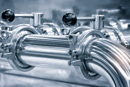 Chemical pharmaceutical laboratory equipment, equipment for medical experiments, equipment close-up,...