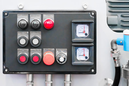 Conveyor or production machine control panel