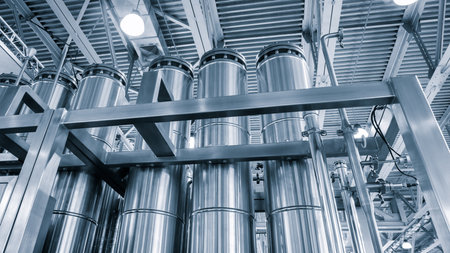 Chemical pharmaceutical laboratory equipment, equipment for medical experiments, equipment close-up, apparatus for lab, medical device conceptの写真素材