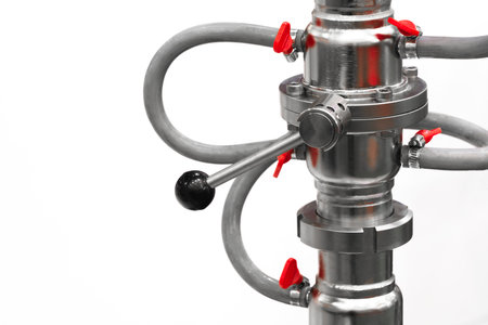 Chemical laboratory equipment, equipment for experiments, equipment close-up, apparatus for lab, device conceptの写真素材