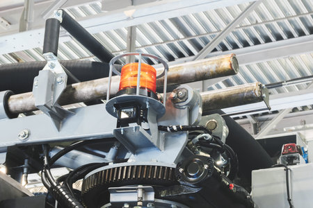 Food production machine with stainless steel pipes, cooling radiator as separator and tanks, valves...