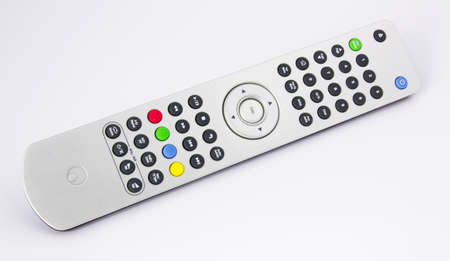 Silver high-end remote audio video controllerの写真素材