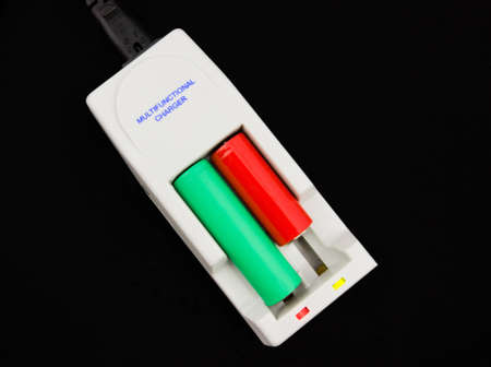 Multifunctional cylindrical batteries charger の写真素材