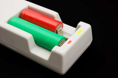 Multifunctional cylindrical batteries charger の写真素材