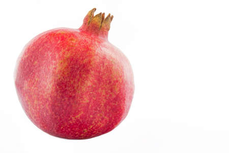 Pomegranate isolated on white backgroundの写真素材
