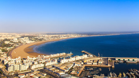 Panorama of Agadir, Morocco  A view from the mountain 