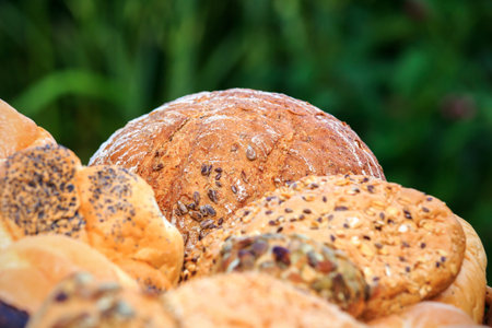 Basket full of different types of bread