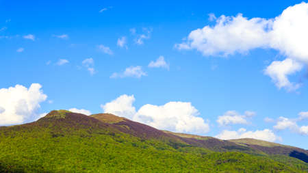 Landscape of Poloniny range in Bieszczady Mountains, Poland.の写真素材