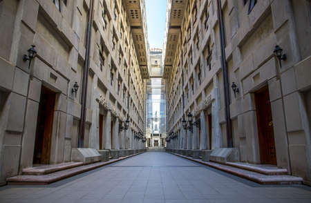 Interior of Christopher Columbus lighthouse in Santo Domingo, Dominican Republicのeditorial素材