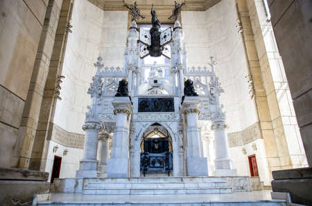 Sarcophagus of Christopher Columbus in Santo Domingo lighthouse, Dominican Republicのeditorial素材