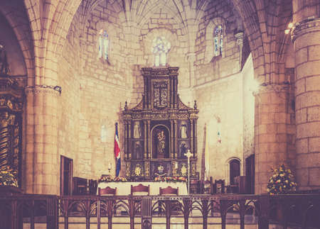 Interior of Santo Domingo cathedral, Dominican Republicのeditorial素材