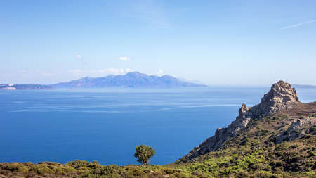 Aegean Sea landscape. A view from greek Kos island.の写真素材