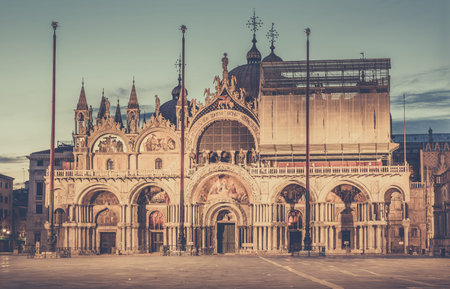 Sunrise at Basilica San Marco in Venice, Italy