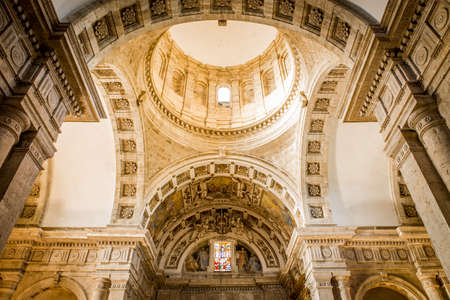 Interior of Madonna di San Biagio church in Montepulciano, Italyのeditorial素材