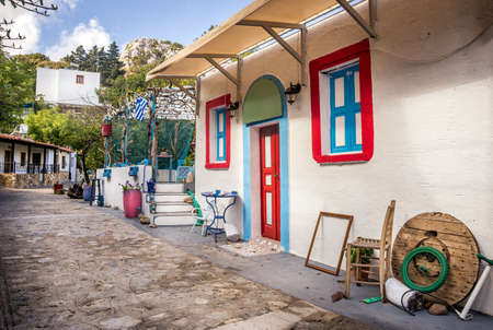 Captivating Zia village at greek Kos islandの写真素材