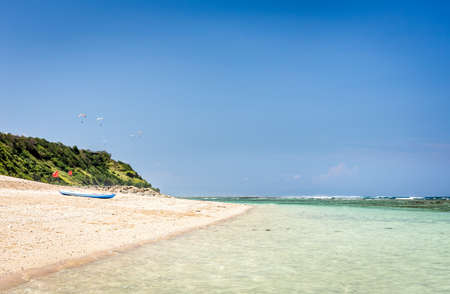 Famous Pantai Pandawa beach on Bali island, Indonesiaの写真素材