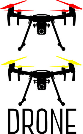 drone logo vectorのイラスト素材