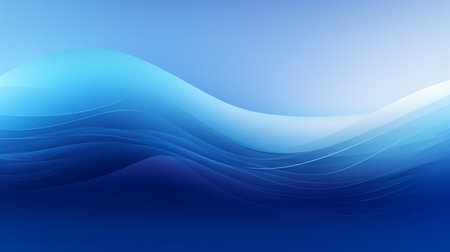 This vector illustration deploys soothing blues in a softly curling abstract wave shape that lends a calm, meditative feel.の素材