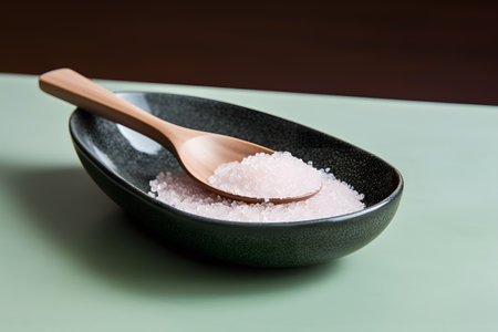 Delicate texture celebrated in a close-up shot of salt and pepper, infused with firecore aesthetics. Details that delight.の素材