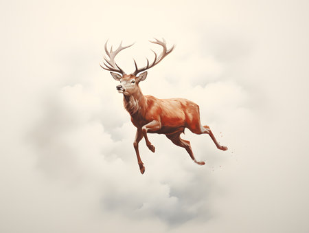 Unique perspectives and serene moments captured in minimalist nature paintings.の素材