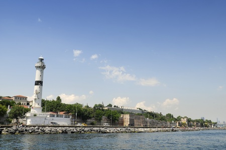 Lighthouse in Sarayburnu, Istanbul - Turkey の写真素材