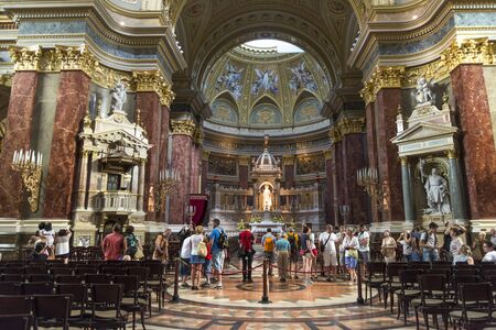 Interior Detail From St. Stephen's Basilica, Budapest, Hungaryのeditorial素材