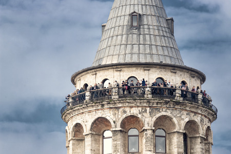 Galata Tower, Istanbul, Turkeyの写真素材
