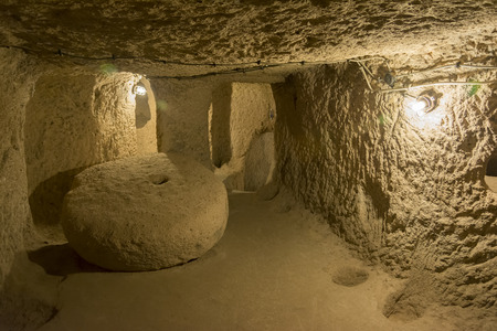Kaymakli Underground City, Nevsehir, Turkeyの写真素材