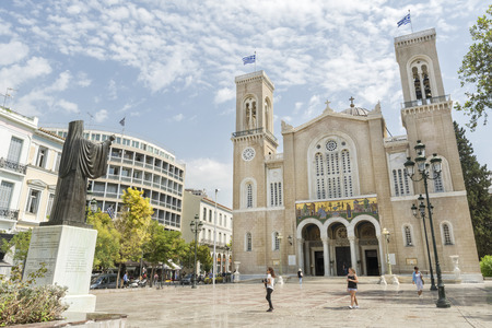 Metropolitan Cathedral of Athens, Greeceのeditorial素材