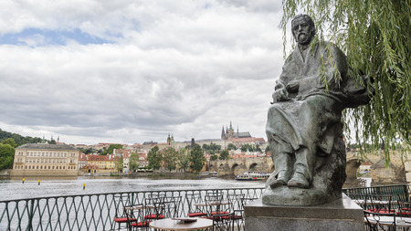 Statue Of Bedrich Smetana, Prague, Czech Republicのeditorial素材