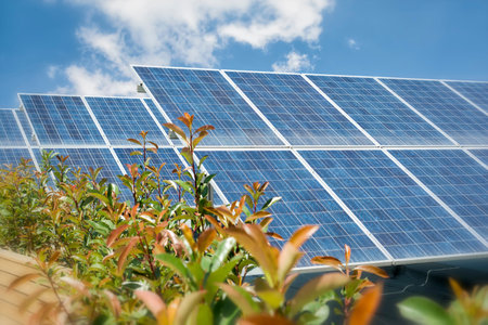 Photovoltaic Solar Panels On The Roof