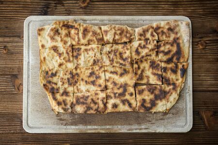 Traditional Turkish Gozleme (Flatbread)の写真素材