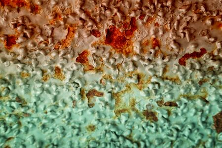 Green Background With Rusty Red Tintの写真素材