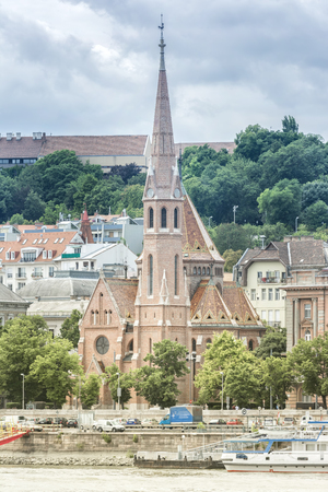 Calvinist Church, Budapest, Hungaryの写真素材