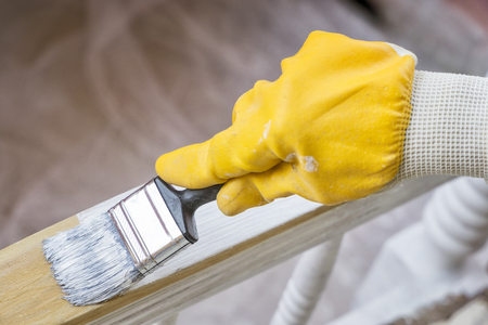 Painting Old Furnitureの写真素材