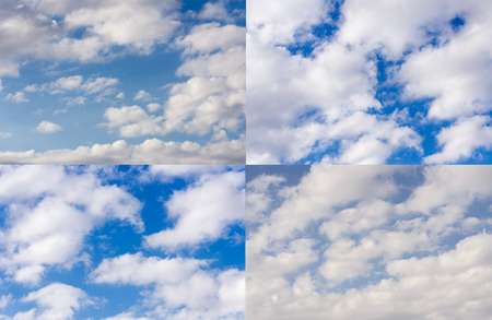Set Of Four Sky Backgroundsの写真素材