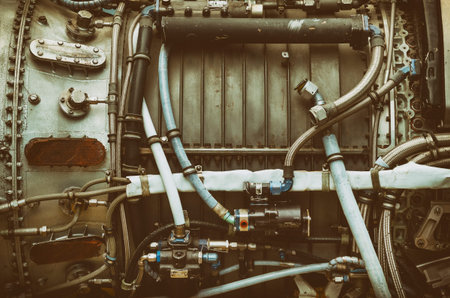 Interior Parts Of A Jet Plane Engine