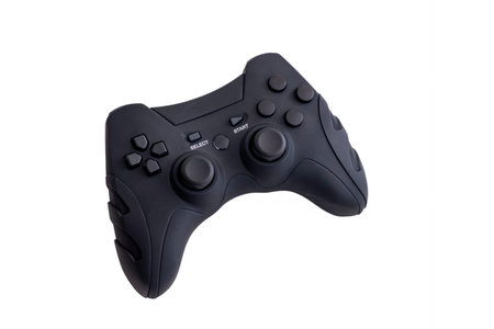 Black Joypad Isolated On White Background