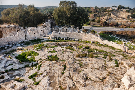 <p>Remains Of Byzantine Palace Near Elaiussa Sebaste Antique City, Mersin, Turkey</p>の写真素材