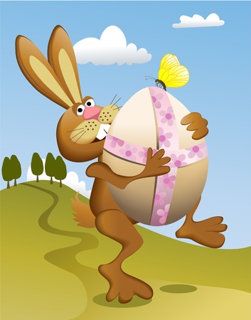 Easter rabbit のイラスト素材