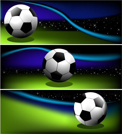 Abstract football banners - sport backgrounds のイラスト素材