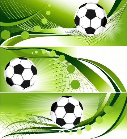 Abstract football banners - sport backgrounds のイラスト素材