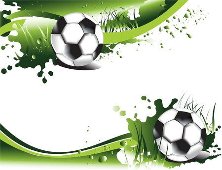 Grunge football banners のイラスト素材